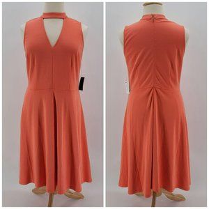 NWT Eloquii Midi Sleeveless Coral Dress Womens 16